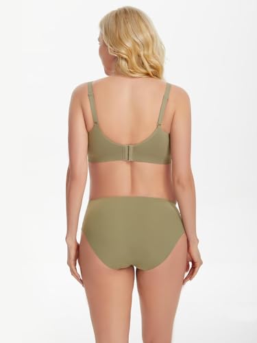 Angelhood 5 Pack Maternity Underwear Seamless, Pregnancy Underwear for Women, Healthy Pregnancy Panties Postpartum Underwear Maternity Under Bump