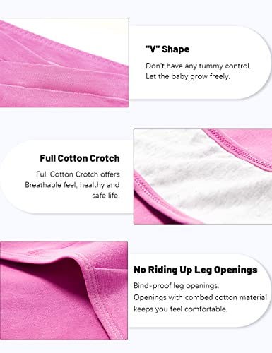 Molasus Cotton Crossover Maternity Underwear Under Bump Pregnancy Bikinis Panties Pack of 6,Multicolor,XX-Large