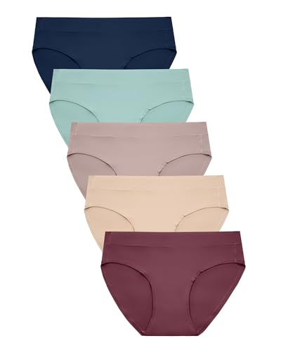 Kindred Bravely Women's Sustainable Brief Panty 5 Pack | Comfortable Maternity & Postpartum Underwear (Assorted, X-Large/1X)