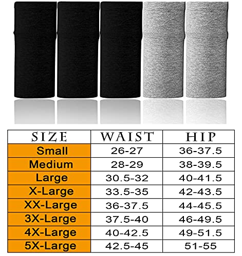 UMMISS Womens Panties, Soft Cotton Solid High Waist Tummy Control Breathable Underwear Brief,Multi,L