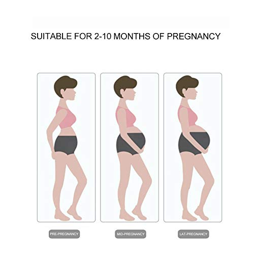 FEOYA Plus Size Maternity Underwear Over Bump Cotton Pregnancy Panties High Waist Postpartum Support Briefs, 3 Pack