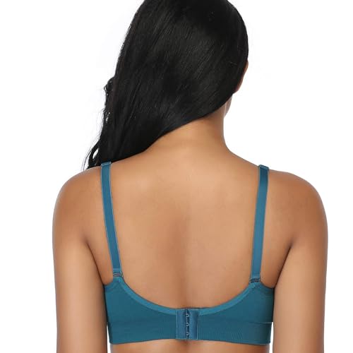 GXXGE 4Pack Nursing Bra for Breastfeeding Maternity Bras Push Up Silk Seamless Pregnancy Bralette Underwear Black Beige Rosered Blue Small