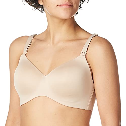 Playtex Women's Maternity & Nursing Pure Comfort Shaping Foam Wirefree US3015, Paris Nude, Large