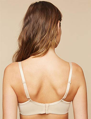 Motherhood Maternity Women's Maternity Lightly Lined Wireless Nursing Bra, Nude , 34C