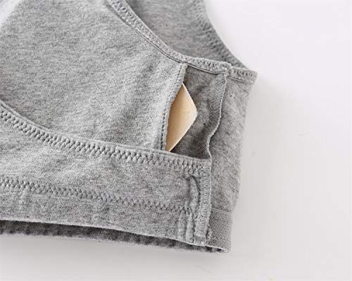 ZUMIY Maternity Nursing Bras, Seamless Maternity Bra for Pregnancy & Breastfeeding, Comfortable Wireless Bra Night Sleep Top (M, Black+Grey/2pack)