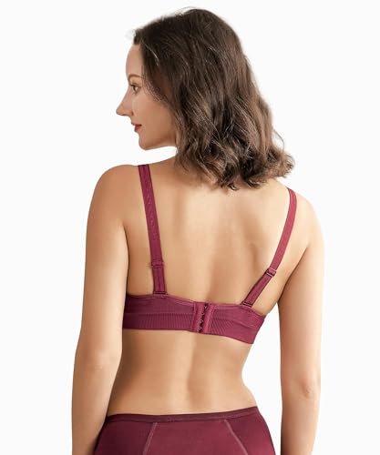 Angelhood Nursing Bra for Breastfeeding Maternity Bra for Pregnancy and Breastfeeding with Removable Bra Pads Seamless Sleep Nursing Bra with Support Nursing Bralette, Pack of 4