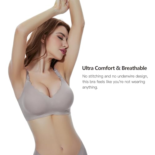 Dresime Nursing Bras for Breastfeeding Seamless Maternity Bra Ultra Comfort Pregnancy Sleep Bralette for Women