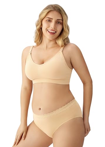 HBselect 5 Pack Women Nursing Bras, Seamless Maternity Bras Breastfeeding Bra, Pregnancy Sleep Bralette
