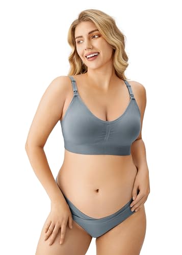 HBselect 5 Pack Women Nursing Bras, Seamless Maternity Bras Breastfeeding Bra, Pregnancy Sleep Bralette