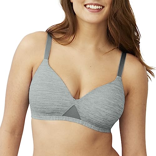 Hanes womens Oh So Light Foam Comfortflex Fit Wirefree Mhg521 Bra, Coolest Grey Heather Print, 3X-Large US