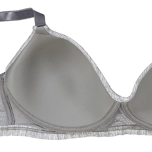 Hanes womens Oh So Light Foam Comfortflex Fit Wirefree Mhg521 Bra, Coolest Grey Heather Print, 3X-Large US