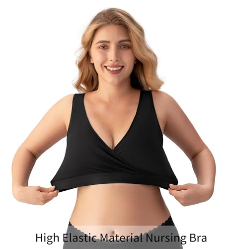 3 Pack Nursing Bras for Breastfeeding, Ultra Comfort Maternity Bras Wireless Pregnancy Sleep Bralette