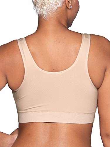 Vanity Fair Women's Maternity Nursing Breastfeeding: Wireless Pullover Lounge Sleep Bra, Available in Multipacks, Neutral, XX-Large