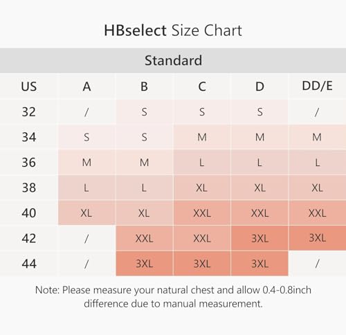 HBselect Nursing Bras for Breastfeeding Seamless Ultra Comfort Maternity Bra, Natural Shape, Pregnancy Sleep Bralette with Extra Bra Extender