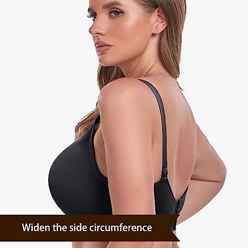 Vinfact 5Pack V Neck Nursing Bras for Breastfeeding Maternity Bra for Pregnancy Seamless Sleep Bralettes with Bra Extendes -M,BNGPR