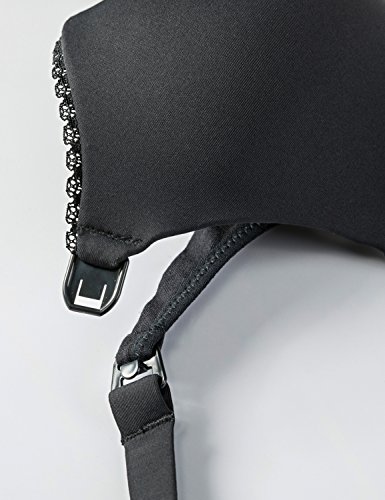 Gratlin Women's Underwire Nursing Bras Support Full Coverage Lightly Padded Maternity Bra for Breastfeeding Black 36DD