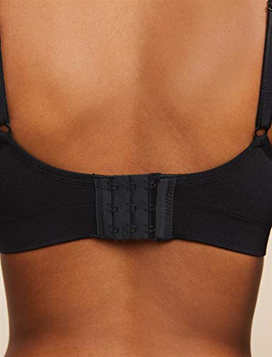 Motherhood Maternity Women's Maternity Seamless Clip Down Nursing Bra, Black, Large