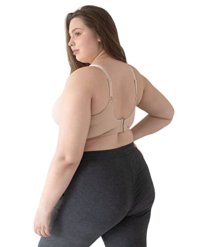 Kindred Bravely Sublime Busty Seamless Nursing Bra for F,G,H,I Cup | Wireless Maternity & Postpartum Bra (Beige, X-Large-Busty)