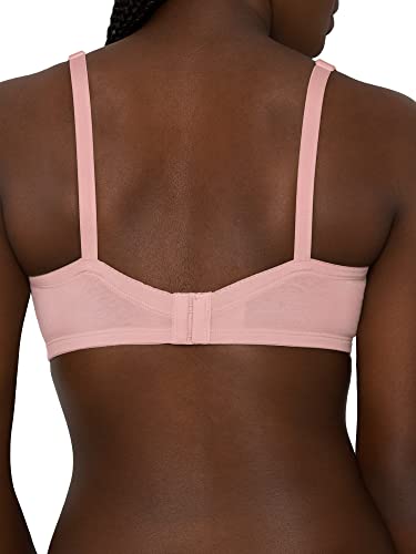 Fruit of the Loom Women's T-Shirt Bra, Blushing Rose/White/Grey Heather, 36B