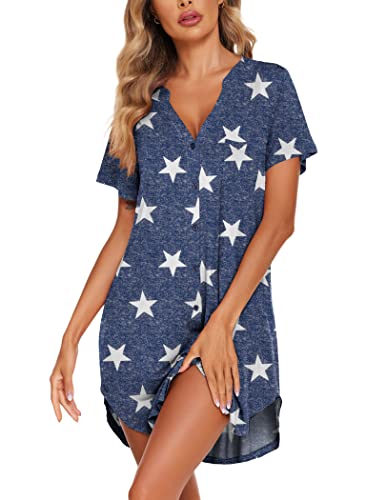 Ekouaer Women's Maternity Nursing Sleep Dress Nightgown