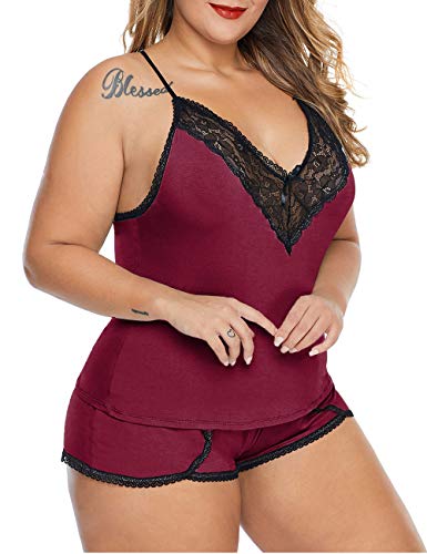 XAKALAKA Lace Pajama Cami Set - Women's Sleepwear