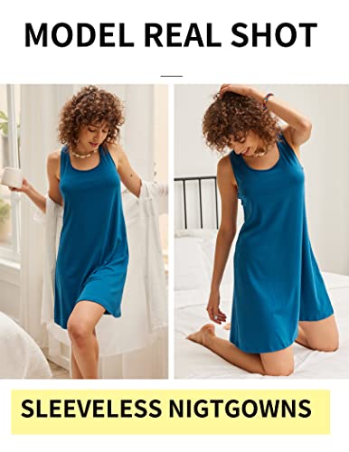 Avidlove Soft Sleepwear Tank Nightgown Pajama Dressicolored