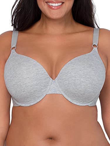 Fruit of the Loom Women's T-Shirt Bra, Blushing Rose/White/Grey Heather, 36B