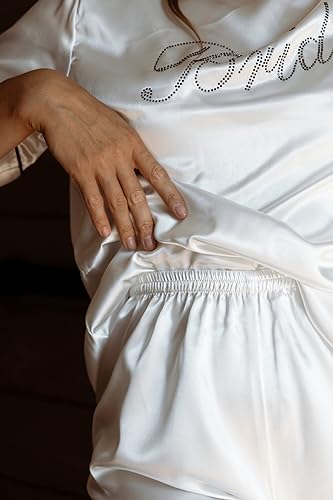Bride Silk Pajama Set for Women