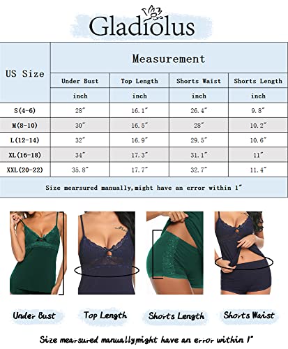 Black Lace Sleepwear Lingerie Set & Camisole, XL Size