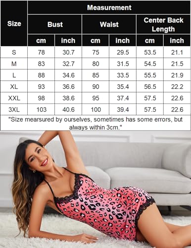 Leopard Pink Sexy Lingerie Set for Curvy Women