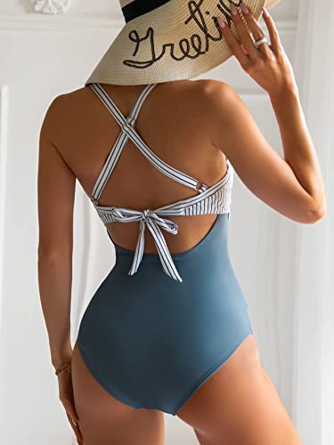 Eomenie Tummy Control High Waisted One Piece Swimsuit