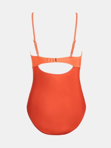 CUPSHE Women's Retro Floral One Piece Swimsuit