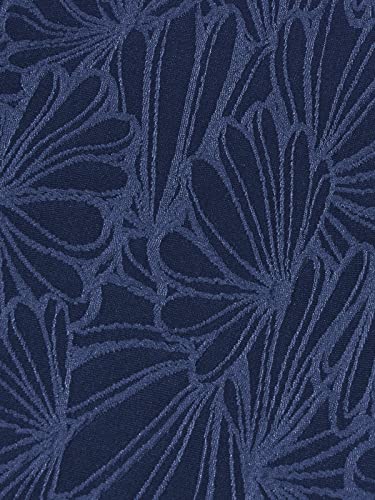 Navy Jacquard High Waisted Bikini Set by CUPSHE