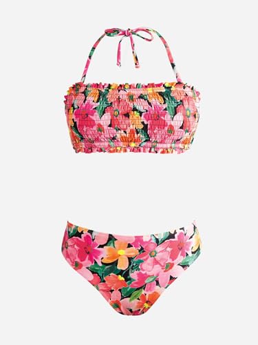 CUPSHE Bandeau Top Bikini Set with Removable Straps