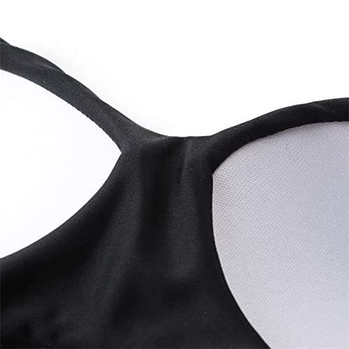 SUUKSESS High Waist Criss Cross Bikini, Black