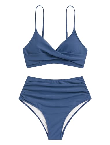 ZAFUL High Waisted Bikini Sets Two Piece Swimsuit