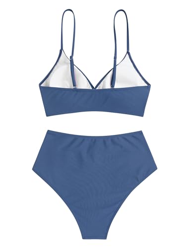 ZAFUL High Waisted Bikini Sets Two Piece Swimsuit