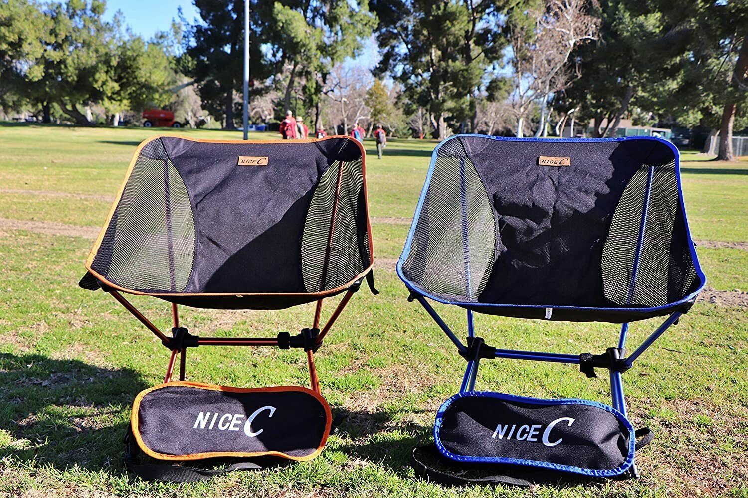 NiceC Ultralight Portable Folding Camping Chair with Storage Bags