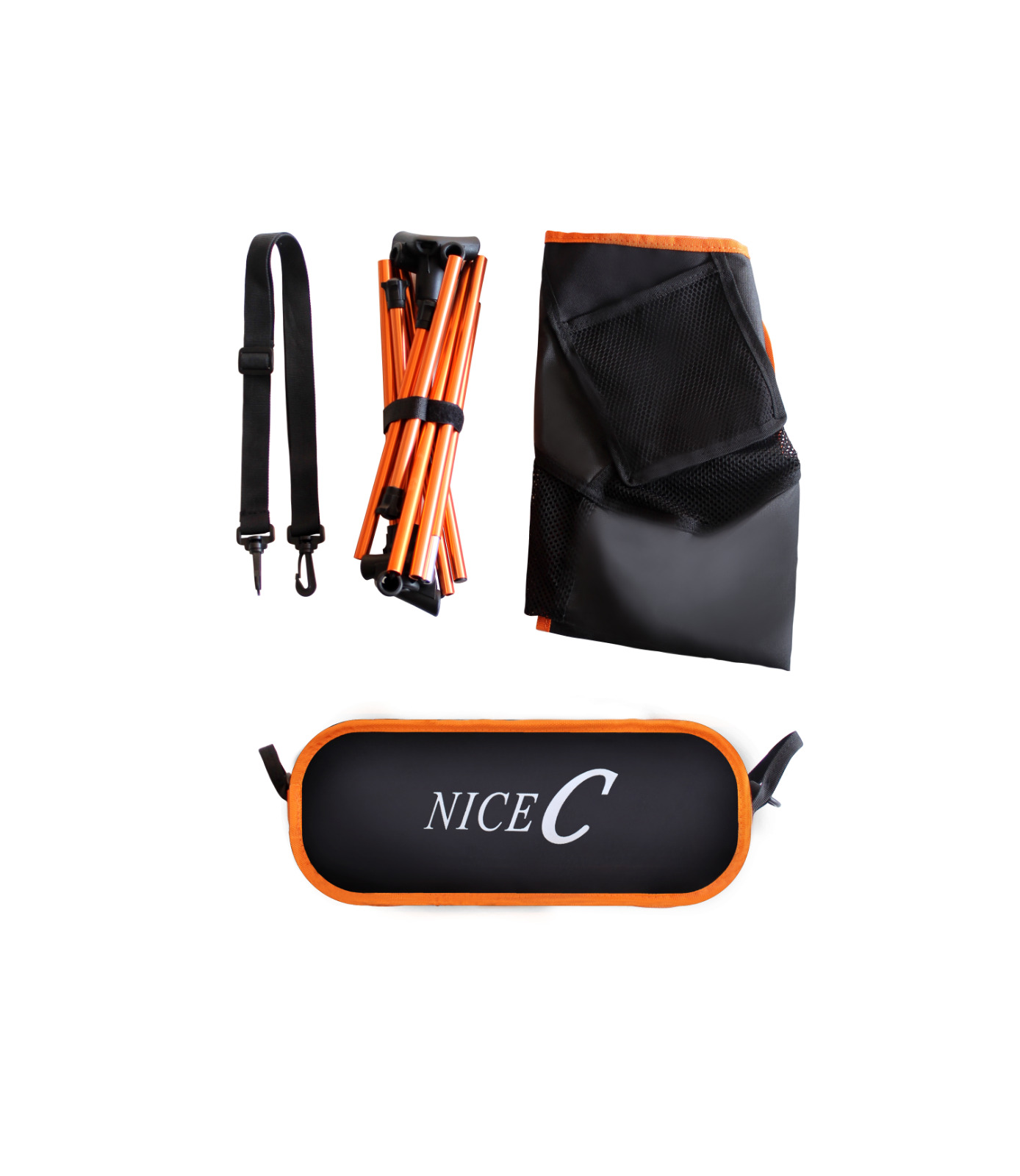 NiceC Ultralight Portable Folding Camping Chair with Storage Bags