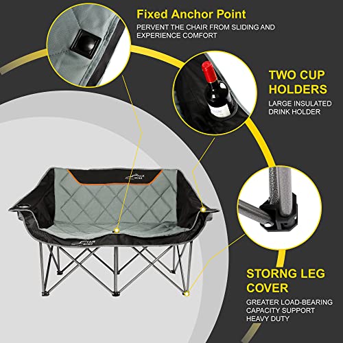 FAIR WIND Oversized Padded Camping Loveseat Couch Chair