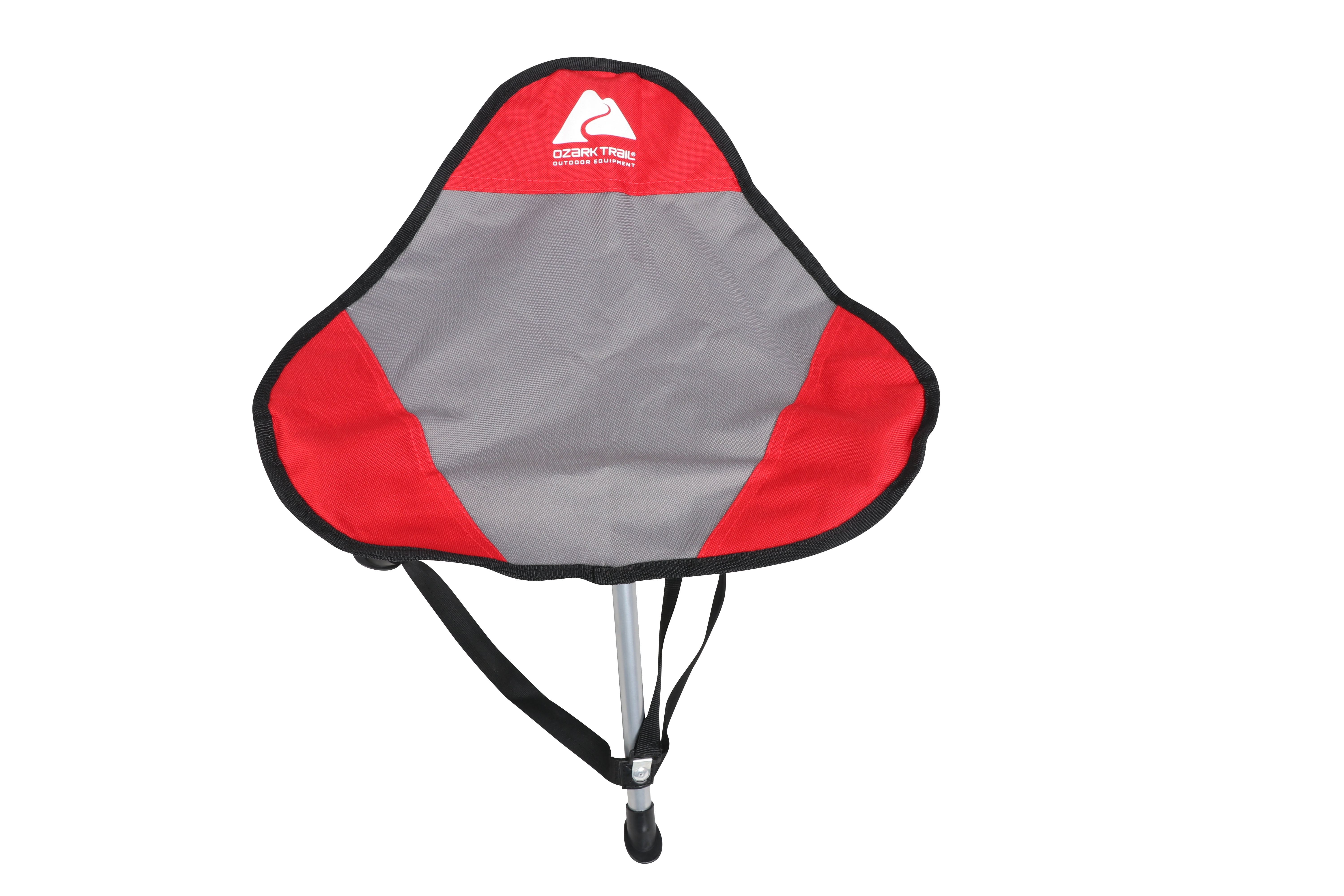 Ozark Trail Red Camp Stool with Carry Strap