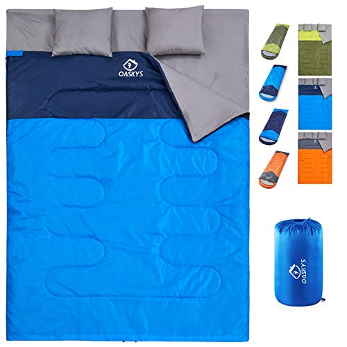 Oaskys Camping Sleeping Bag - 3 Season Lightweight