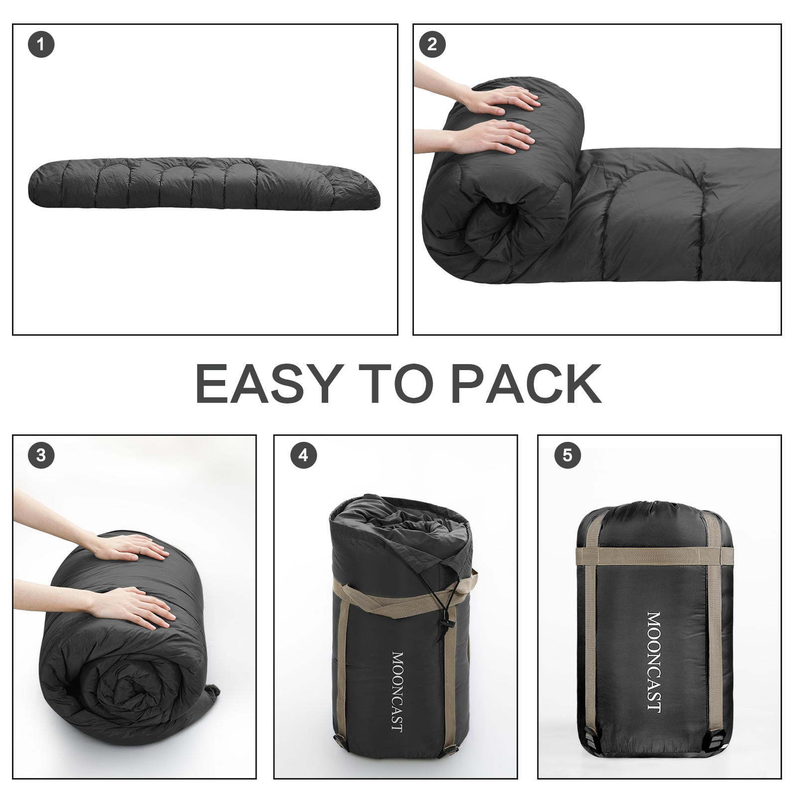 MOONCAST 0 ºC Sleeping Bags, Portable and Lightweight