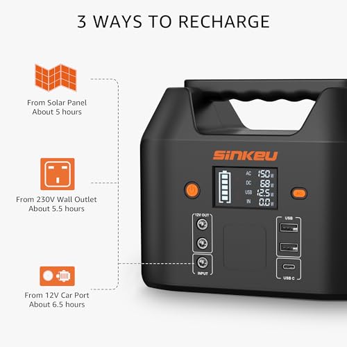 SinKeu Portable Power Station for Car Camping Adventure