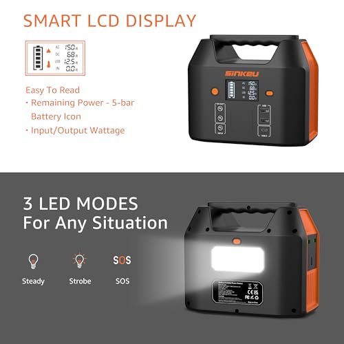 SinKeu Portable Power Station for Car Camping Adventure