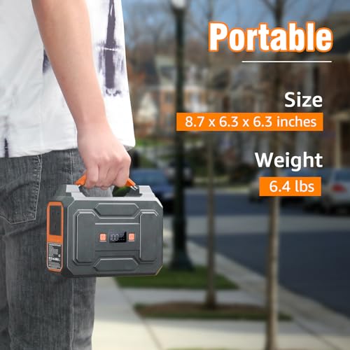 Powkey 100W Portable Solar Power Station for Camping