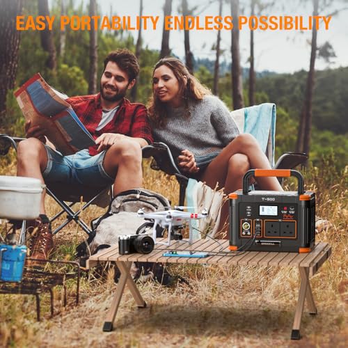 GRECELL 519Wh Portable Power Station for Car Camping
