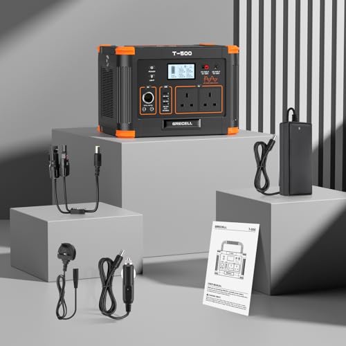 GRECELL 519Wh Portable Power Station for Car Camping