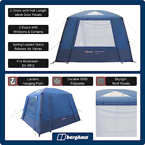 Berghaus Inflatable 3m x 3m Camping Shelter