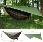 FIRINER Camping Hammock with Rain Fly and Mosquito Net